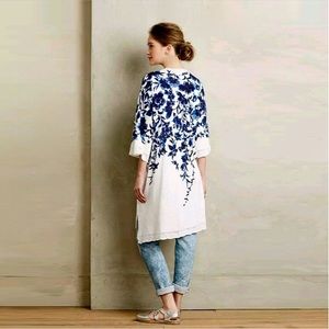 Anthropologie Floral Duster Kimono Cardi